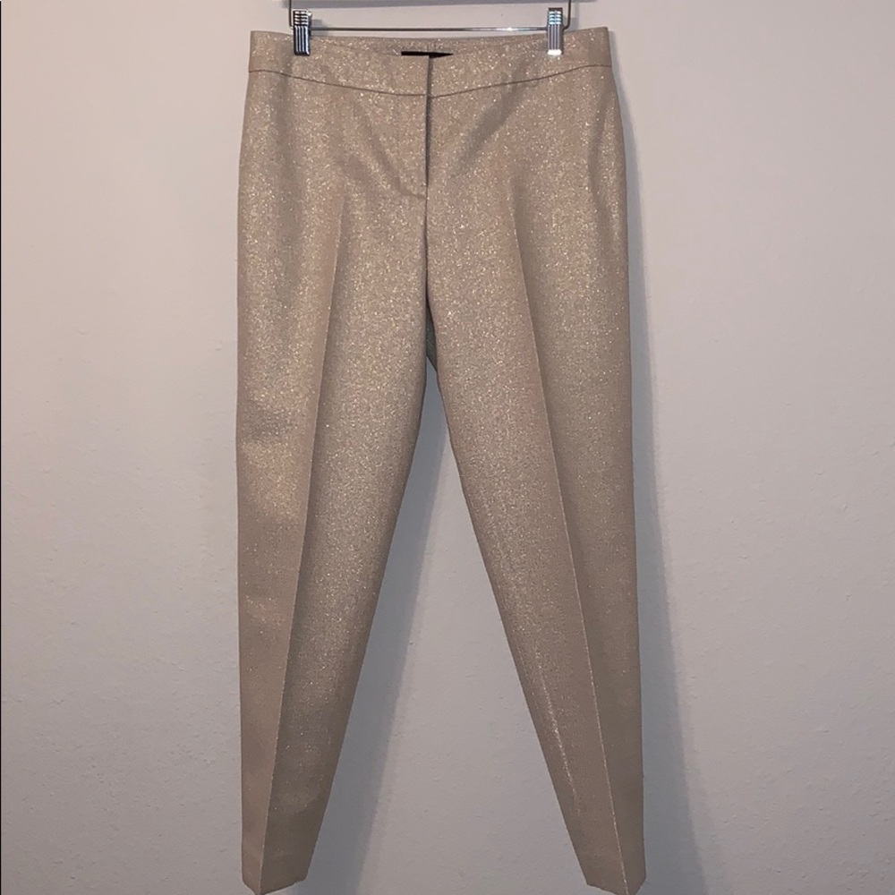 Talbots Gold Sparkle Pants Sz 4